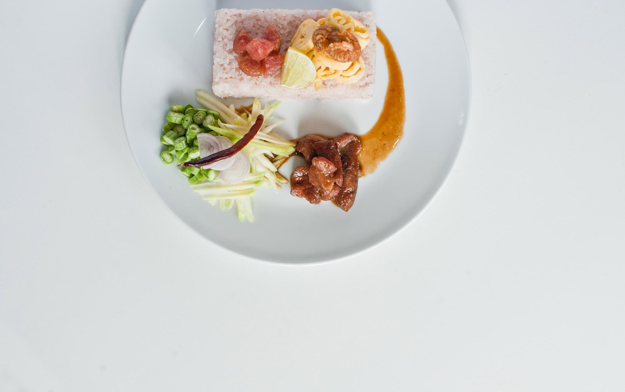 Simple weeknight dinner plated